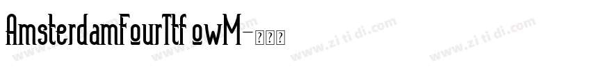 AmsterdamFourTtf owM字体转换